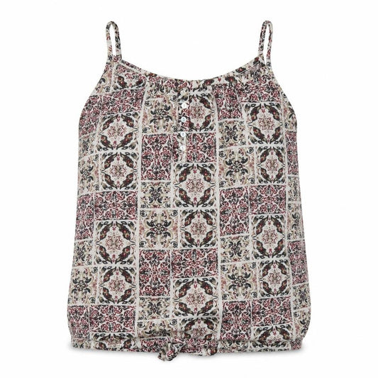 Preworn Womens Red Floral  Camisole T-Shirt Size 14