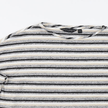 Dorothy Perkins Womens Multicoloured Striped Knit Pullover Jumper Size 10