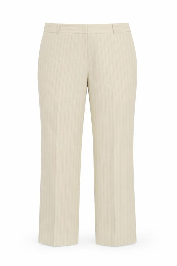 Dorothy Perkins Womens Beige Striped  Trousers  Size 16 L32 in