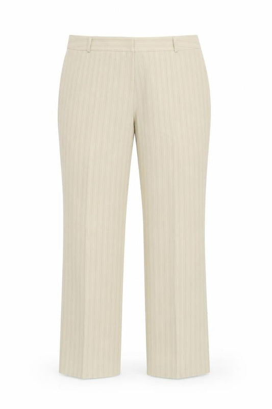 Dorothy Perkins Womens Beige Striped  Trousers  Size 16 L32 in