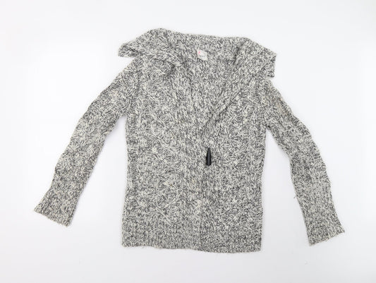 NEXT Womens Grey  Knit Cardigan Jumper Size S