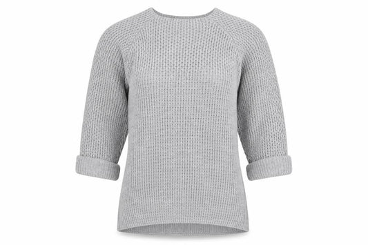 Bonmarché Womens Grey Knit Pullover Jumper Size 12