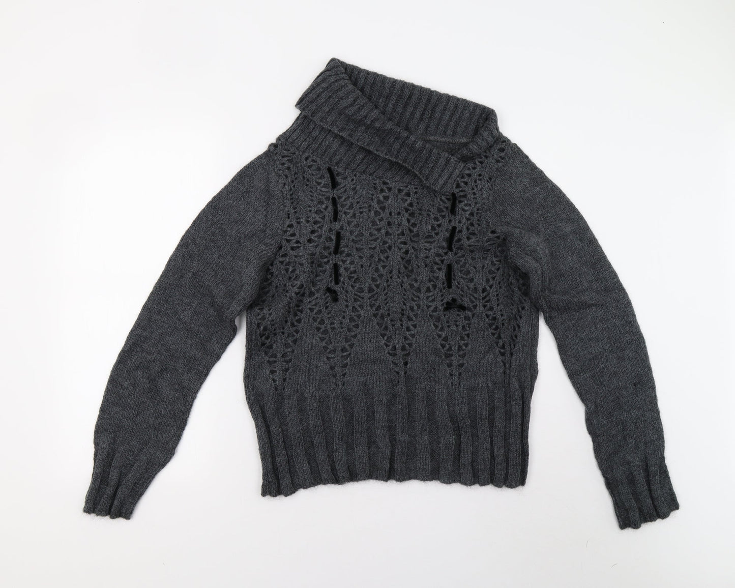 Sasha Womens Grey  Knit Pullover Jumper Size XL