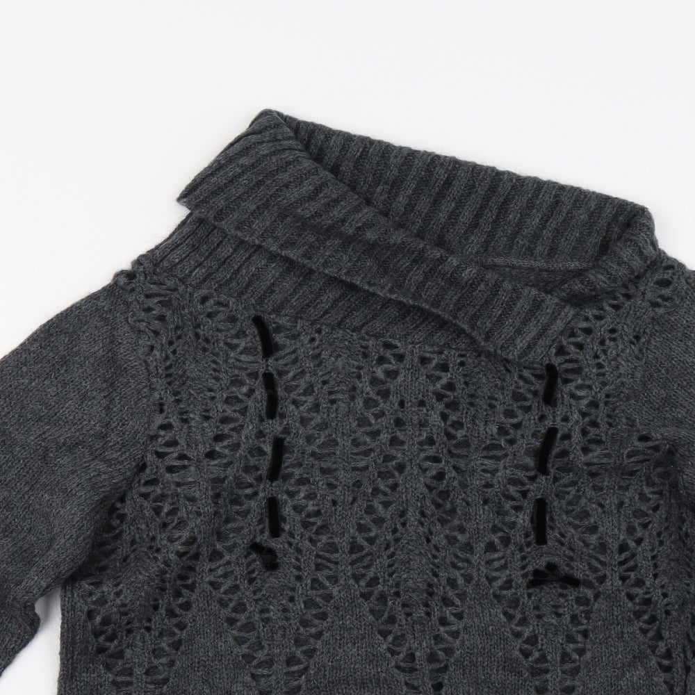 Sasha Womens Grey  Knit Pullover Jumper Size XL