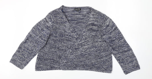 marble Womens Blue   Cardigan Jumper Size L
