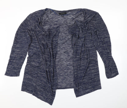 Front view of Atmosphere women’s blue cardigan jumper, size L
