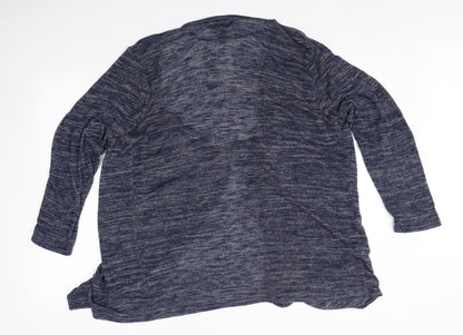 Back view of Atmosphere women’s blue cardigan jumper, size L
