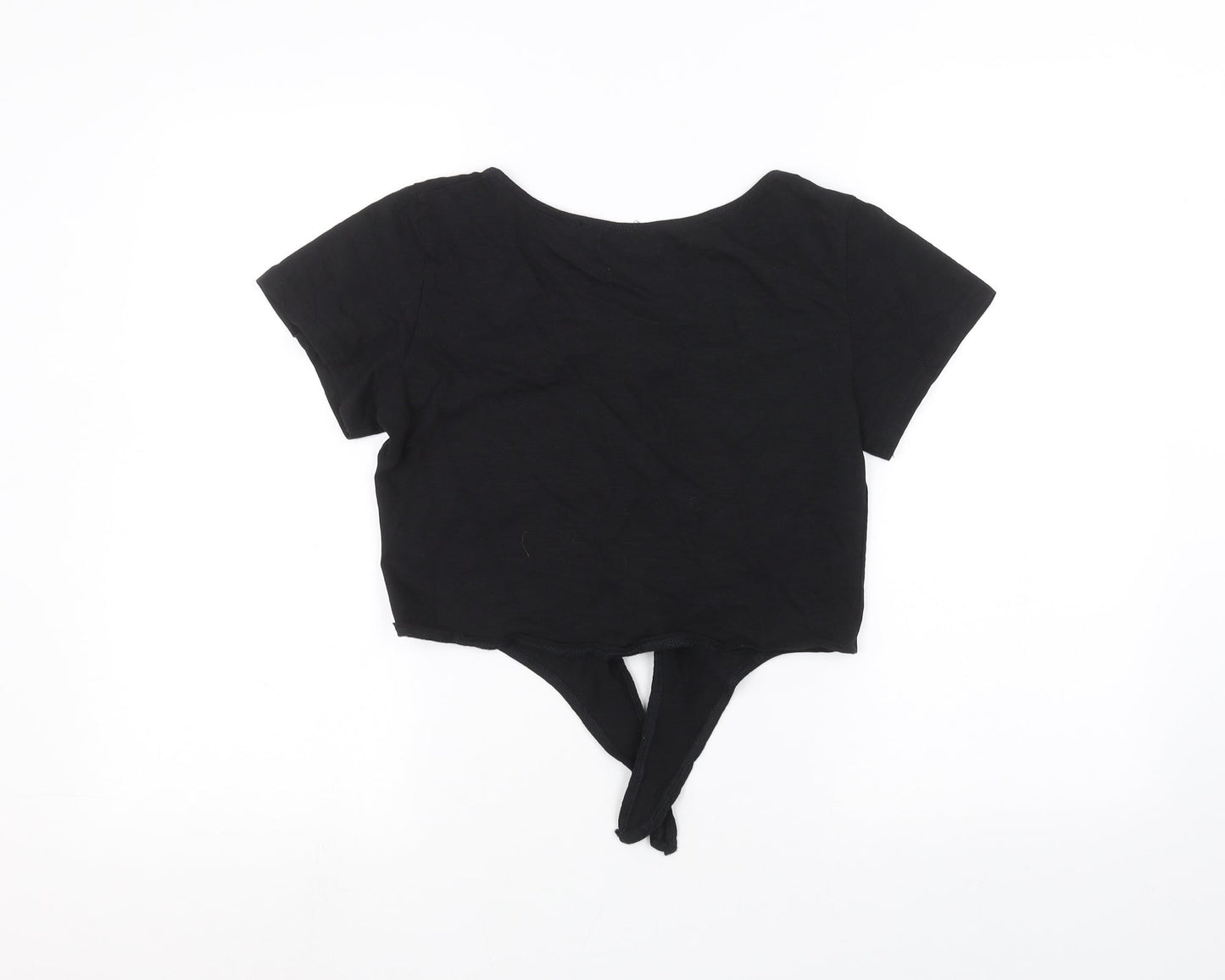 Brave Soul Womens Black   Basic Blouse Size 8