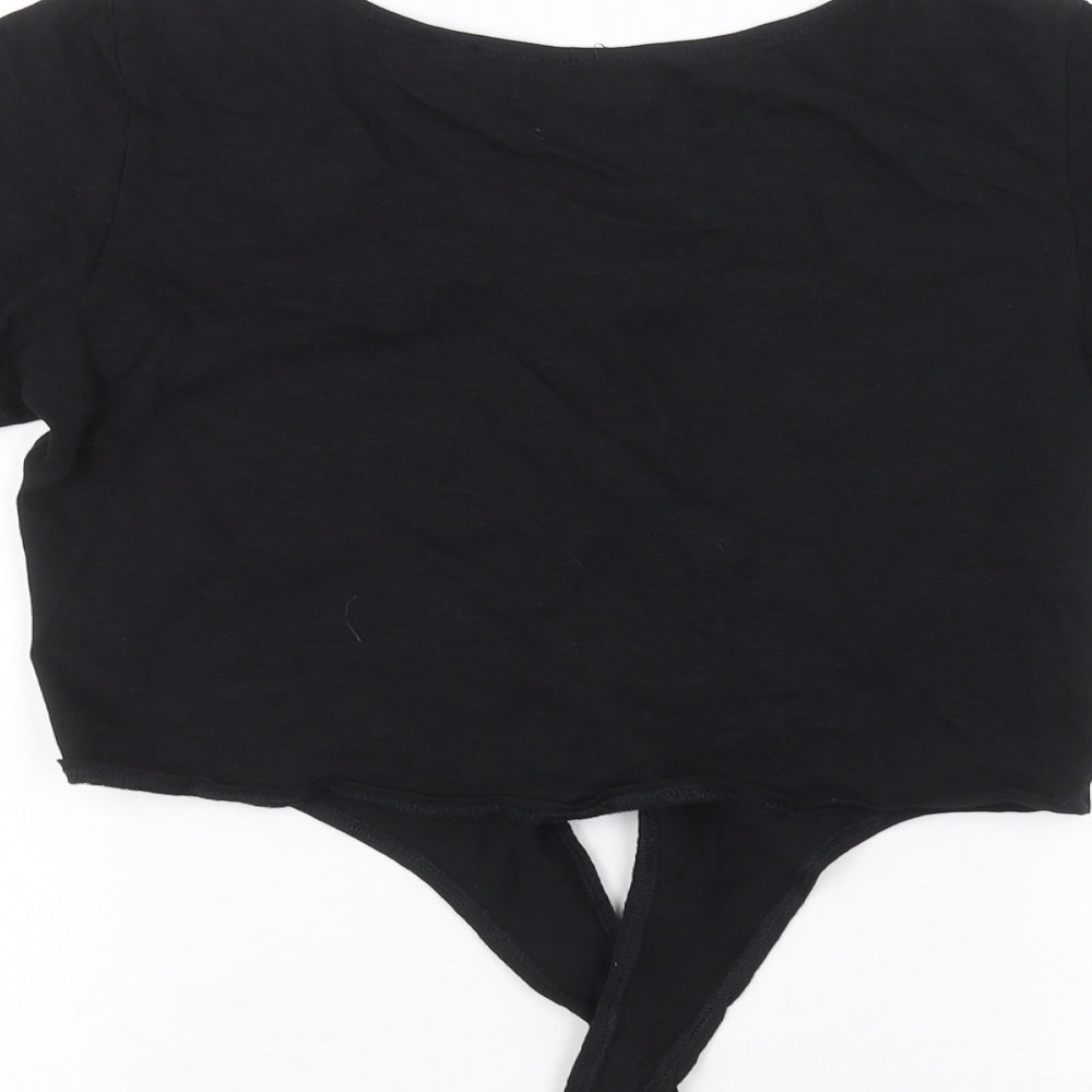 Brave Soul Womens Black   Basic Blouse Size 8