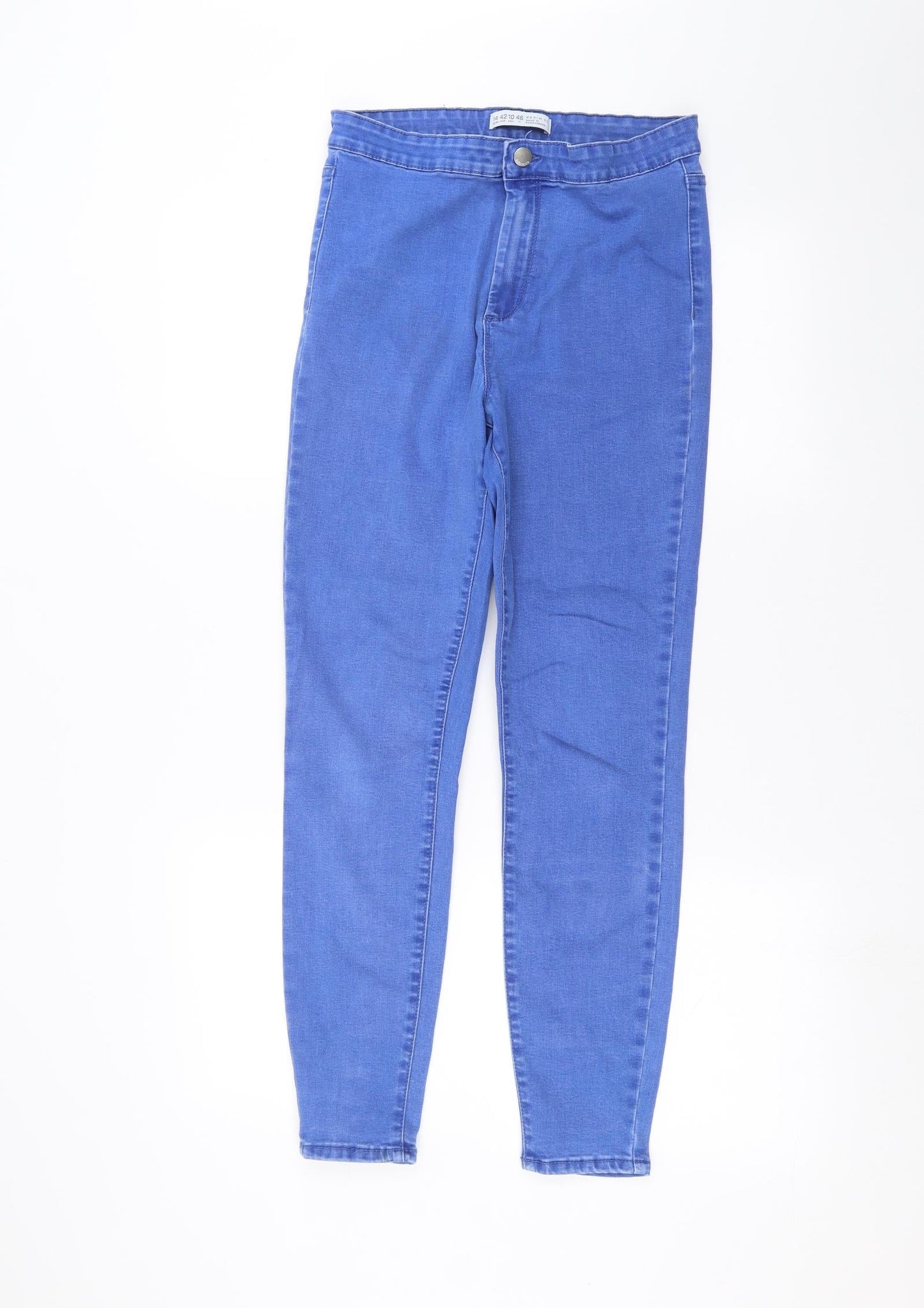 Denim & Co. Womens Blue  Denim Skinny Jeans Size 14 L26 in
