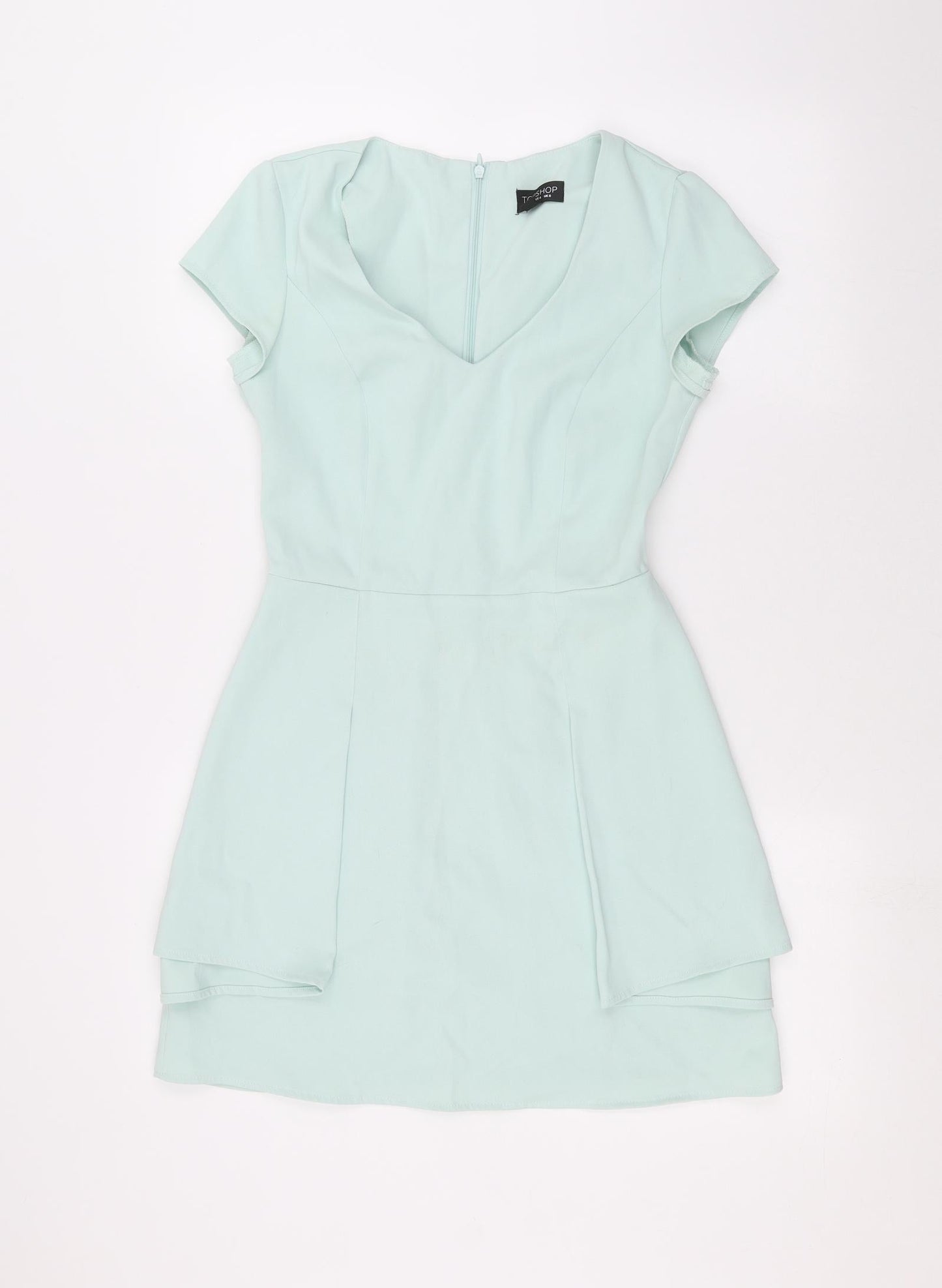 Topshop Womens Blue   Basic Blouse Size 8