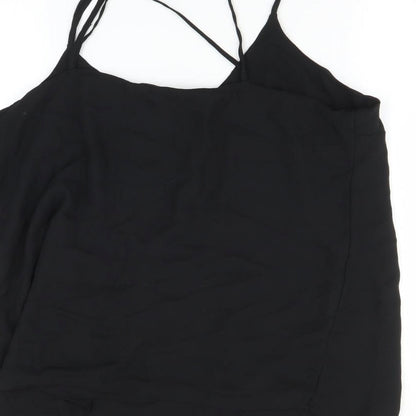 Peacocks Womens Black   Camisole T-Shirt Size 14