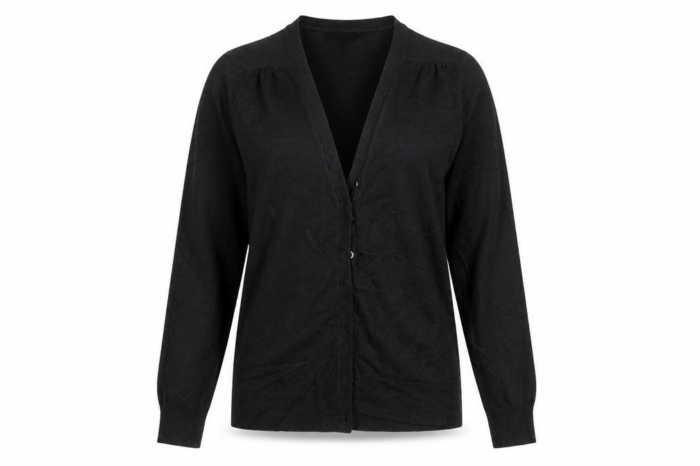 Tissani Womens Black   Cardigan Jumper Size M