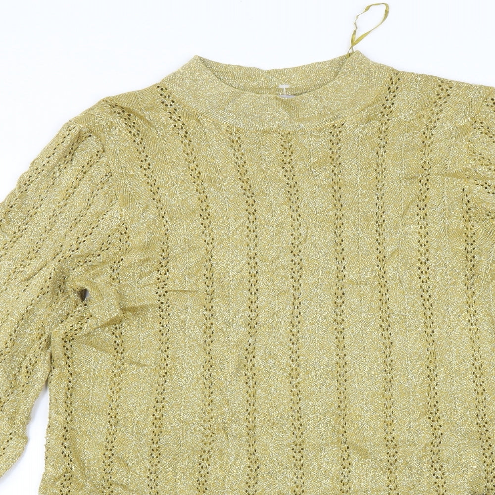 Marks and Spencer Womens Gold   A-Line  Size 12