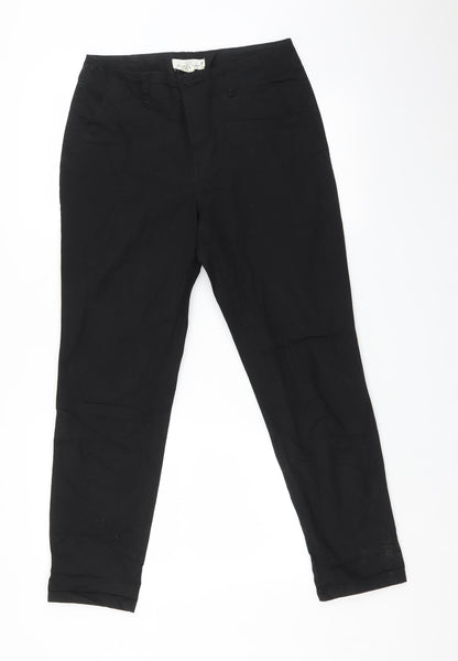 H&M Womens Black   Tapered Jeans Size 8 L28 in