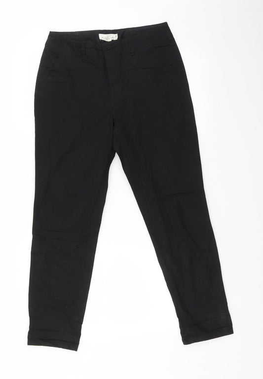 H&M Womens Black   Tapered Jeans Size 8 L28 in