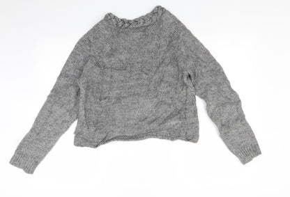 Back view of native Youth women’s grey jumper, size M