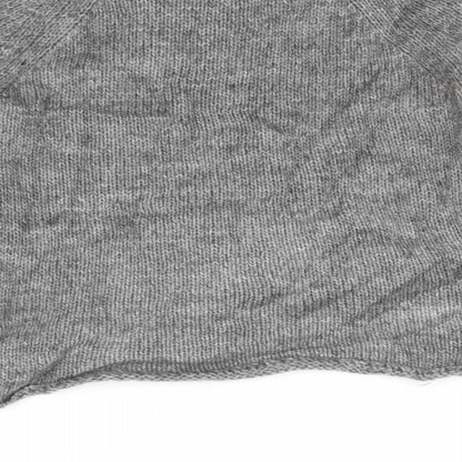 Brand and care label for native Youth women’s grey jumper, size M