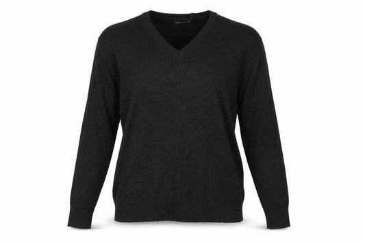 Front view of French Connection women’s black jumper, size XS