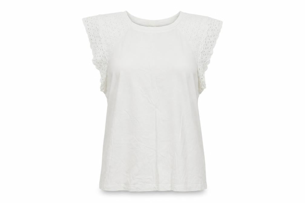H&M Womens White Argyle/Diamond  Basic Blouse Size M