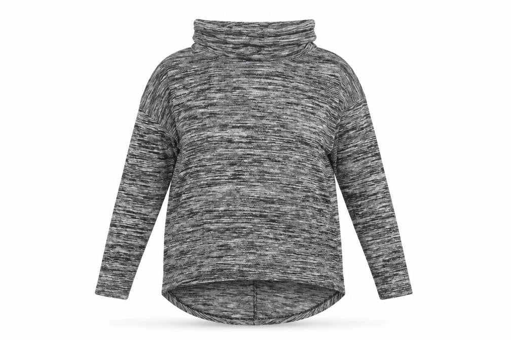 TU Womens Grey Striped  Pullover Sweatshirt Size 12