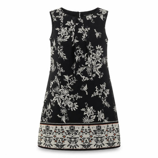 Atmosphere Womens Black Floral  A-Line  Size 8