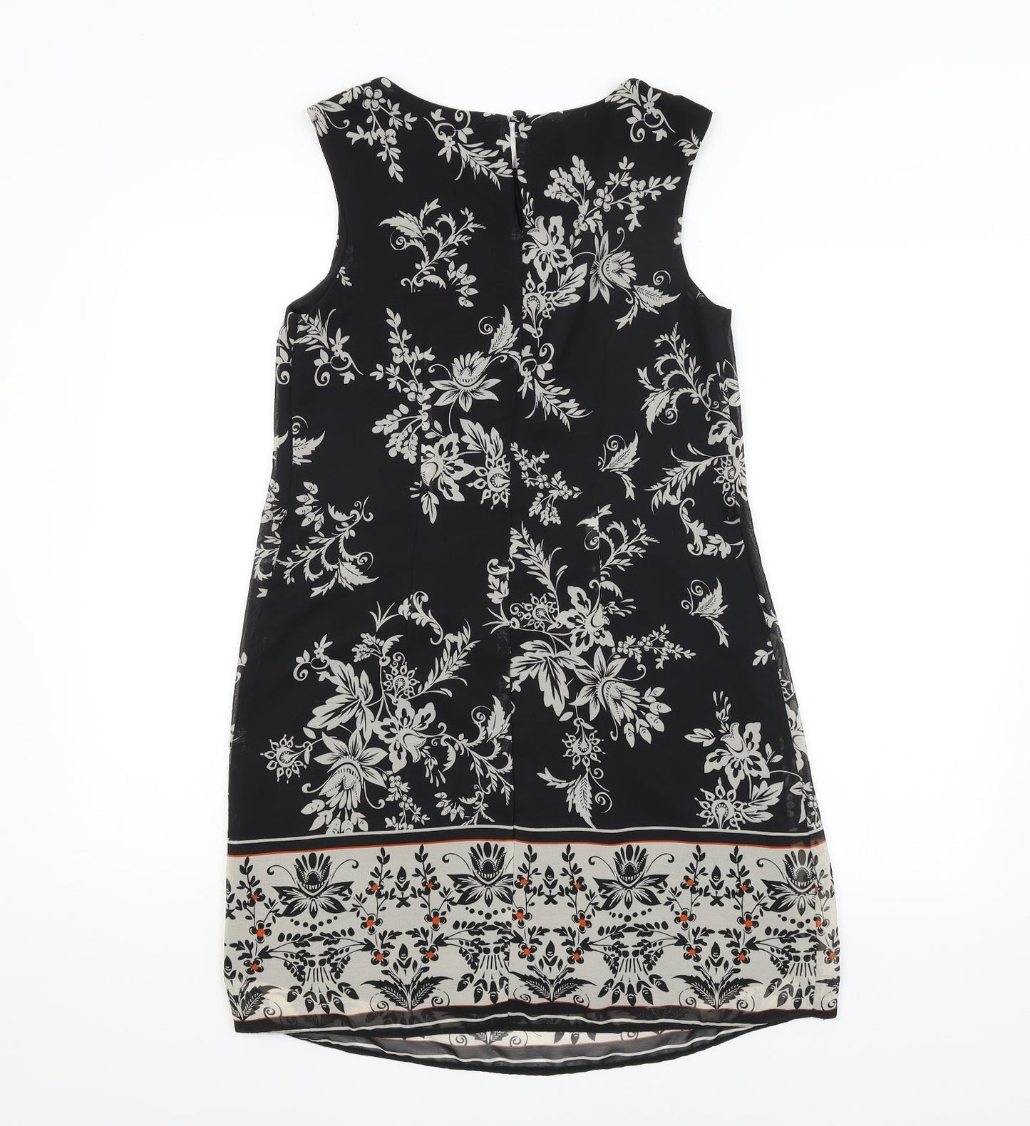 Atmosphere Womens Black Floral  A-Line  Size 8