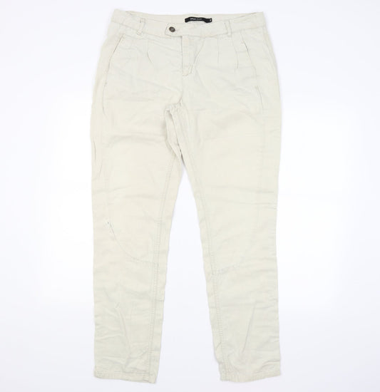 YAYA Womens Beige   Trousers  Size 12 L30 in
