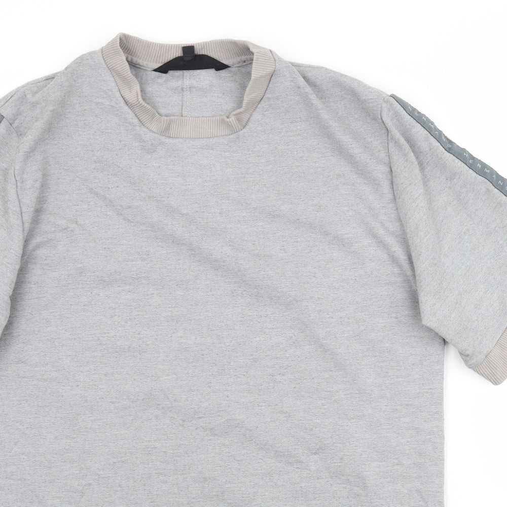 Hermano Mens Grey    T-Shirt Size L