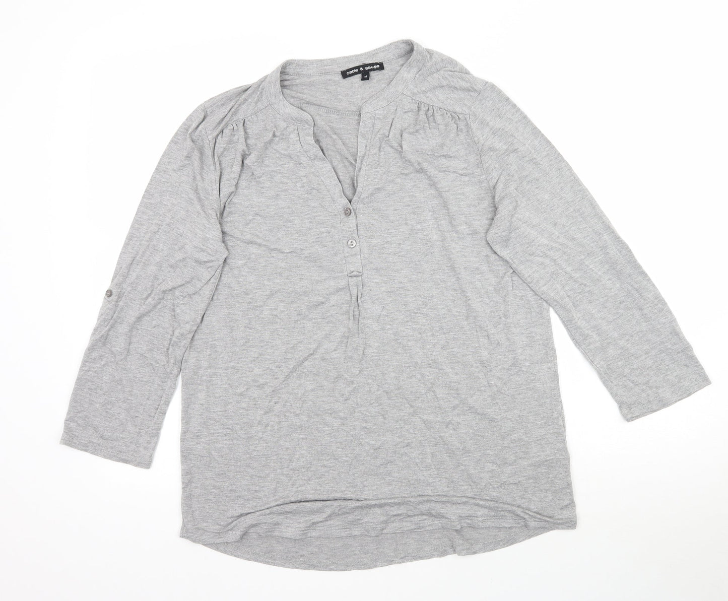 Cable & Gauge Womens Grey   Basic T-Shirt Size M