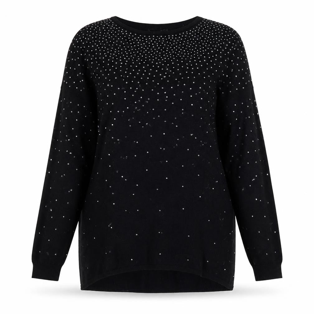 Atmosphere Womens Black  Knit Pullover Jumper Size 6
