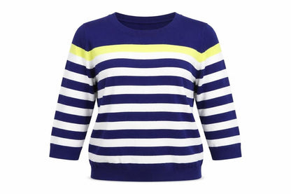 Wishbone Womens Multicoloured Striped Knit Pullover Jumper Size M
