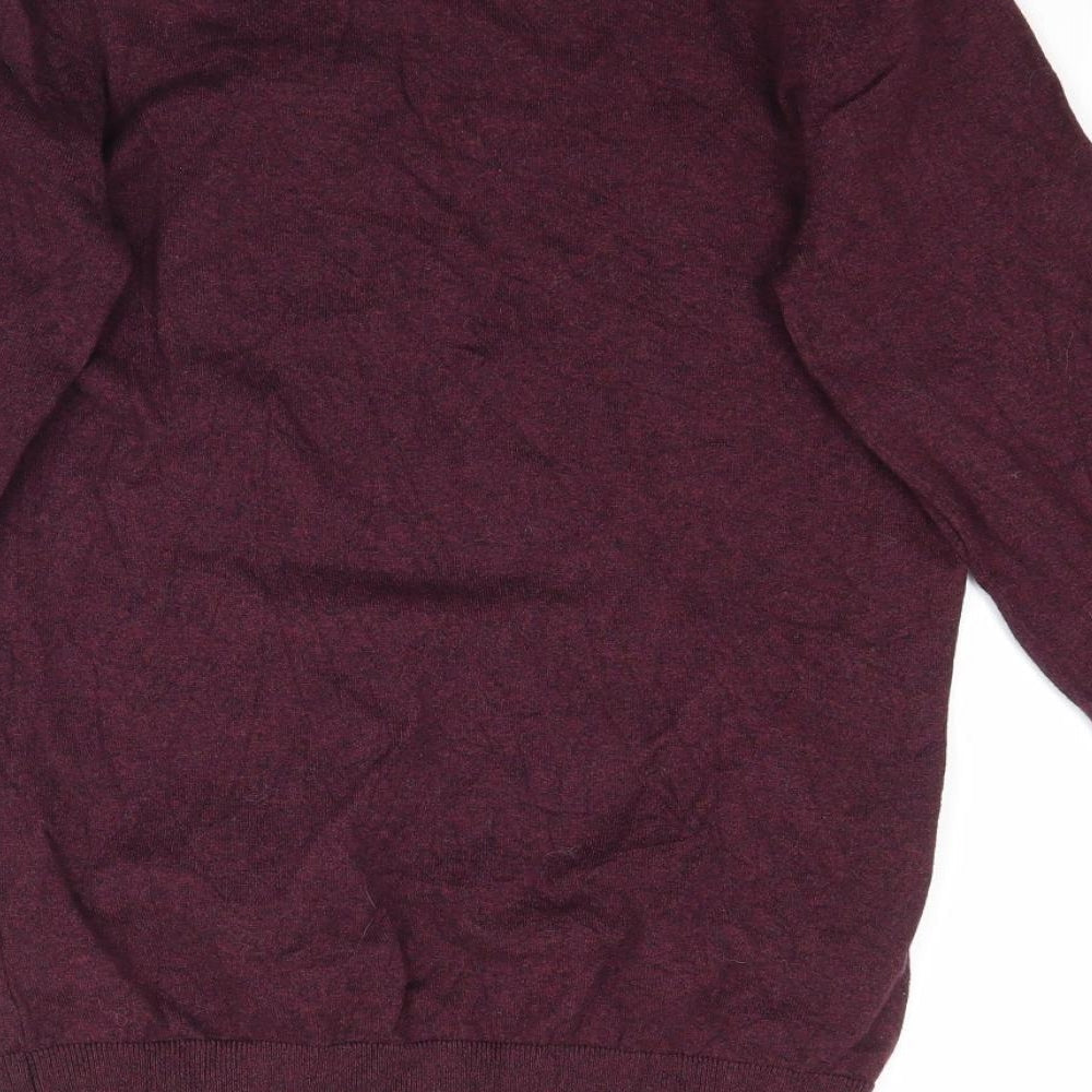NEXT Mens Purple  Knit Pullover Jumper Size XS