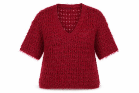 Next Womens Red  Knit Pullover Jumper Size S