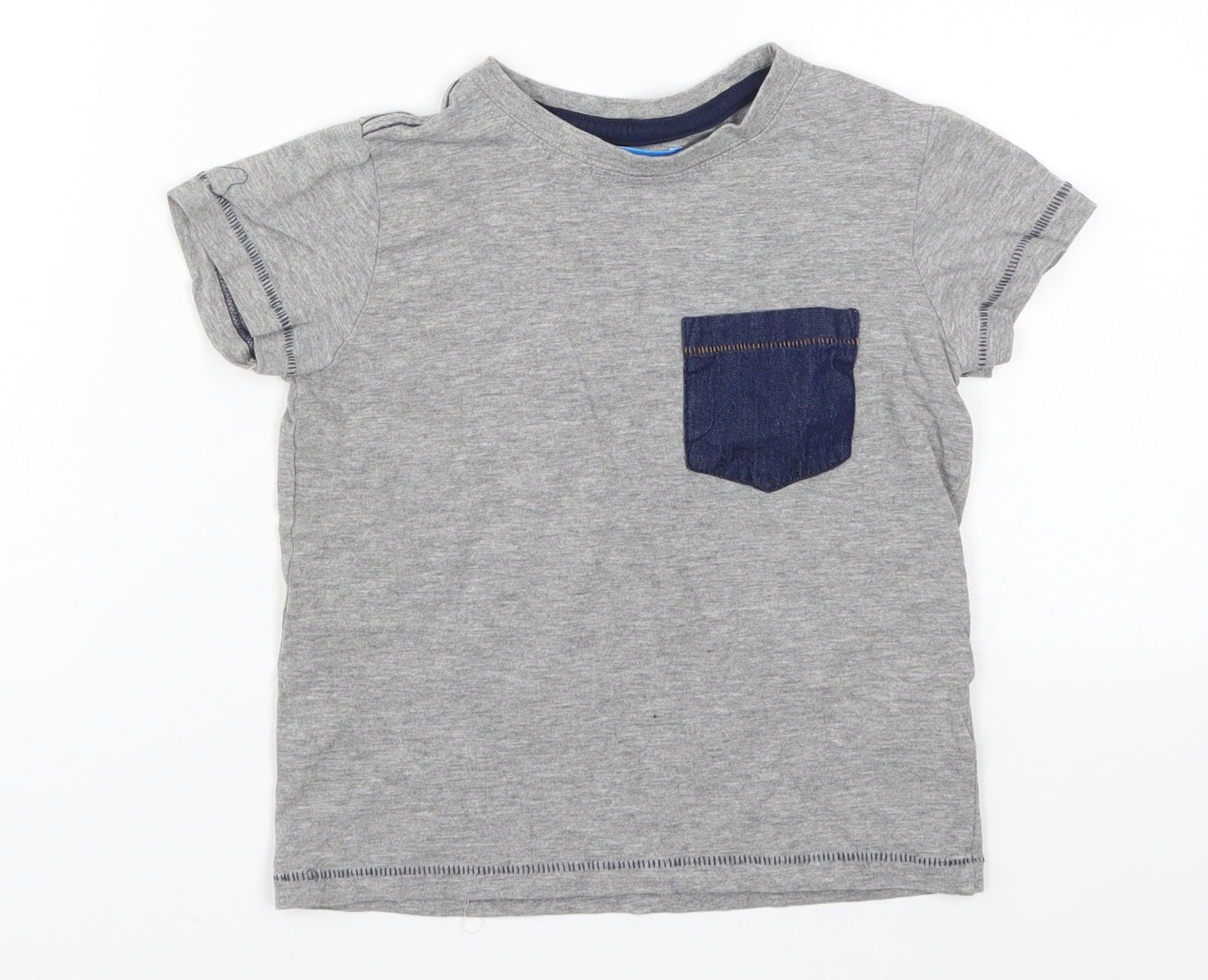 Avenue Boys Grey   Basic T-Shirt Size 5-6 Years