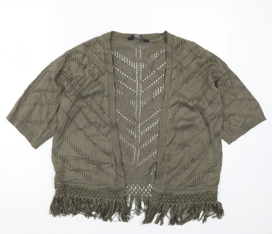 Dorothy Perkins Womens Green  Knit Cardigan Jumper Size S