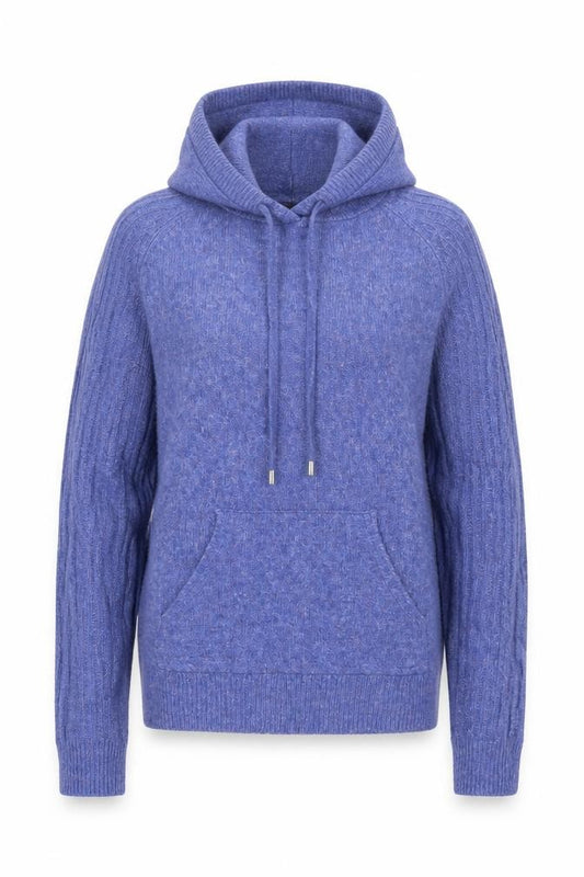Marks and Spencer Womens Blue  Knit Pullover Hoodie Size XS