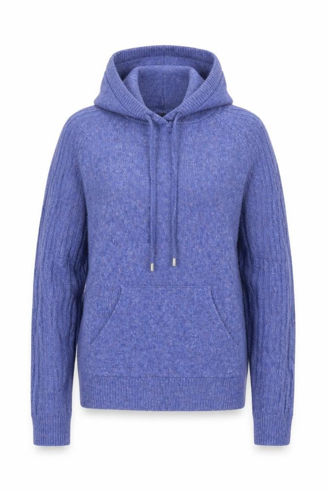 Marks & Spencer Womens Blue  Knit Pullover Hoodie Size XS