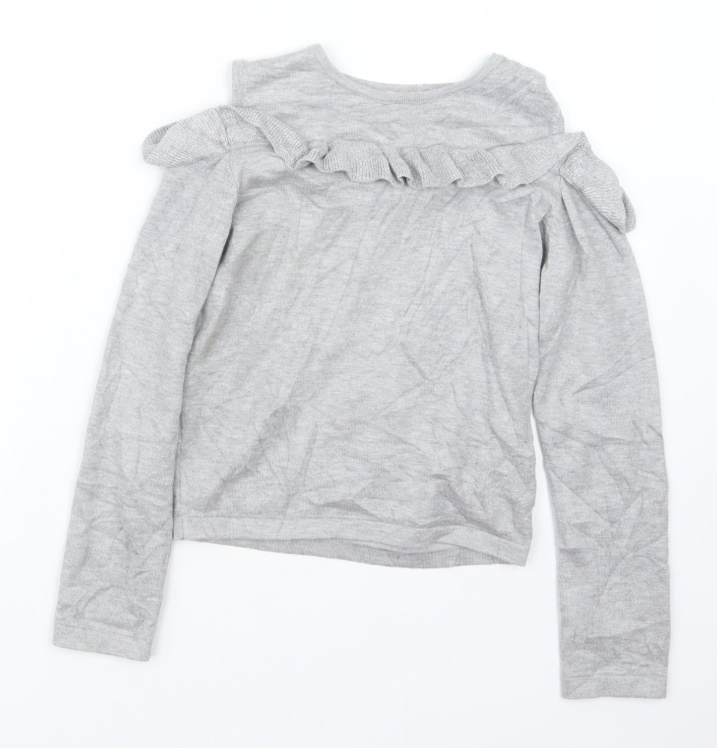 Miss E-vie Girls Grey   Pullover Jumper Size 11-12 Years