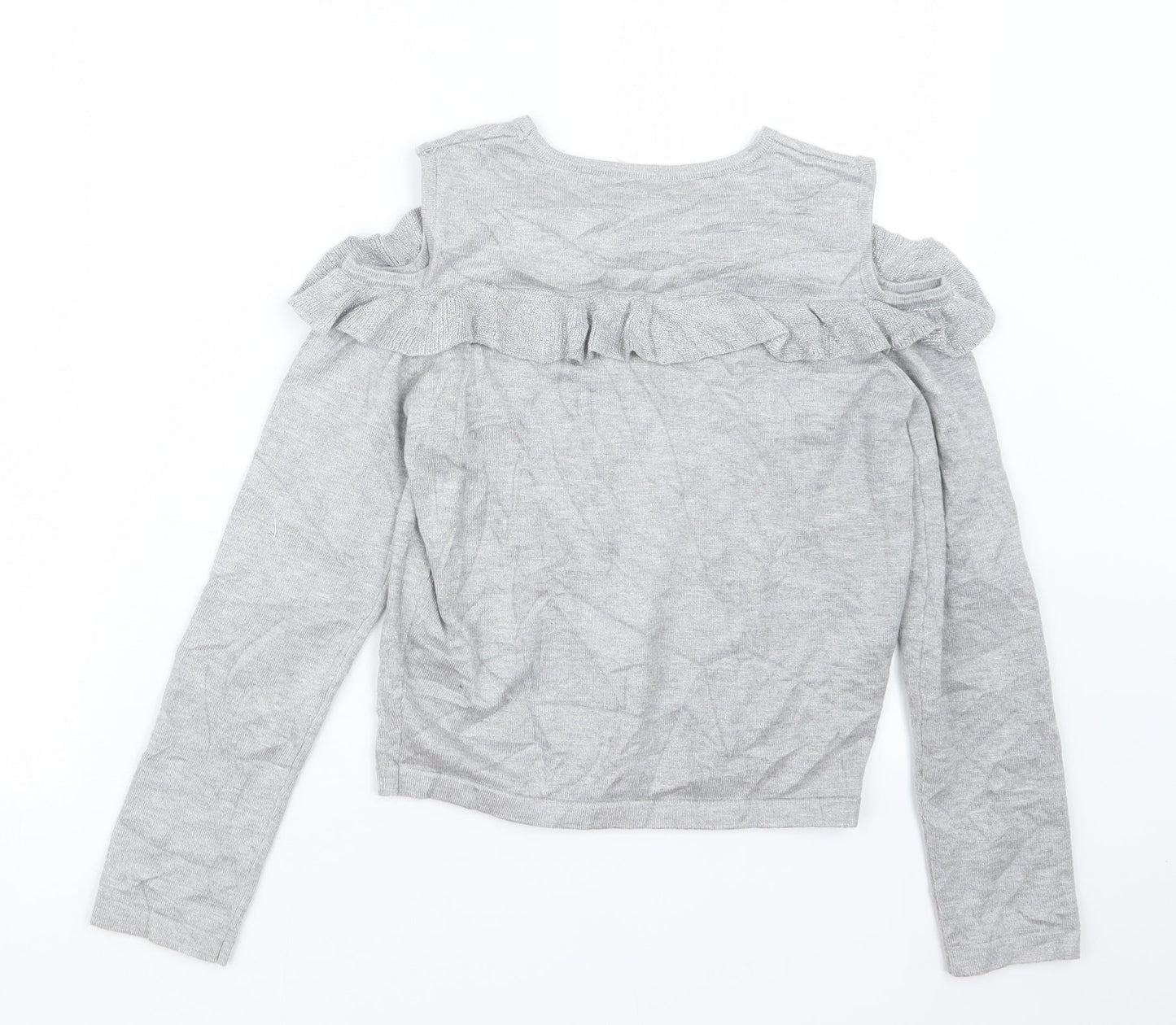 Miss E-vie Girls Grey   Pullover Jumper Size 11-12 Years