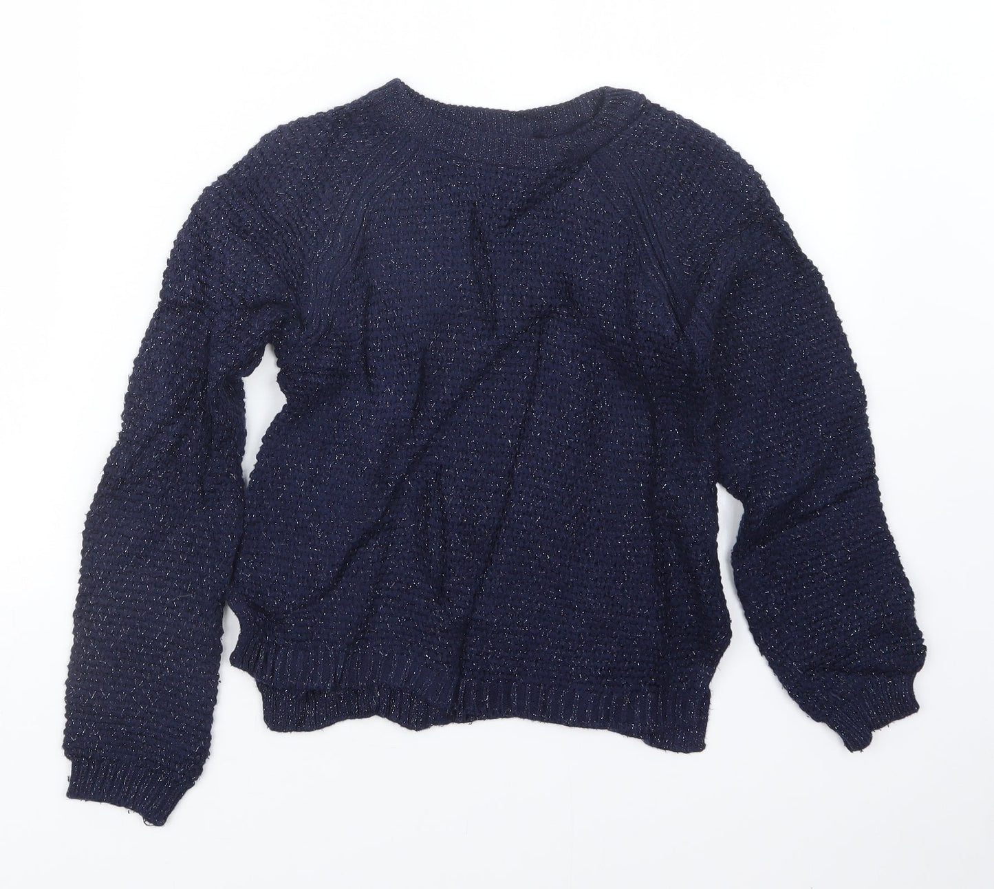 Gap Girls Blue  Knit Pullover Jumper Size 10-11 Years