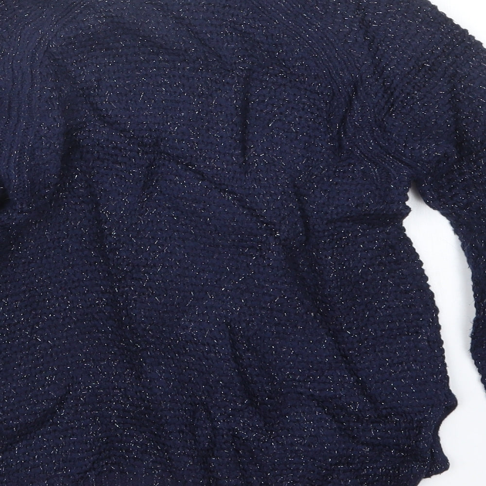 Gap Girls Blue  Knit Pullover Jumper Size 10-11 Years