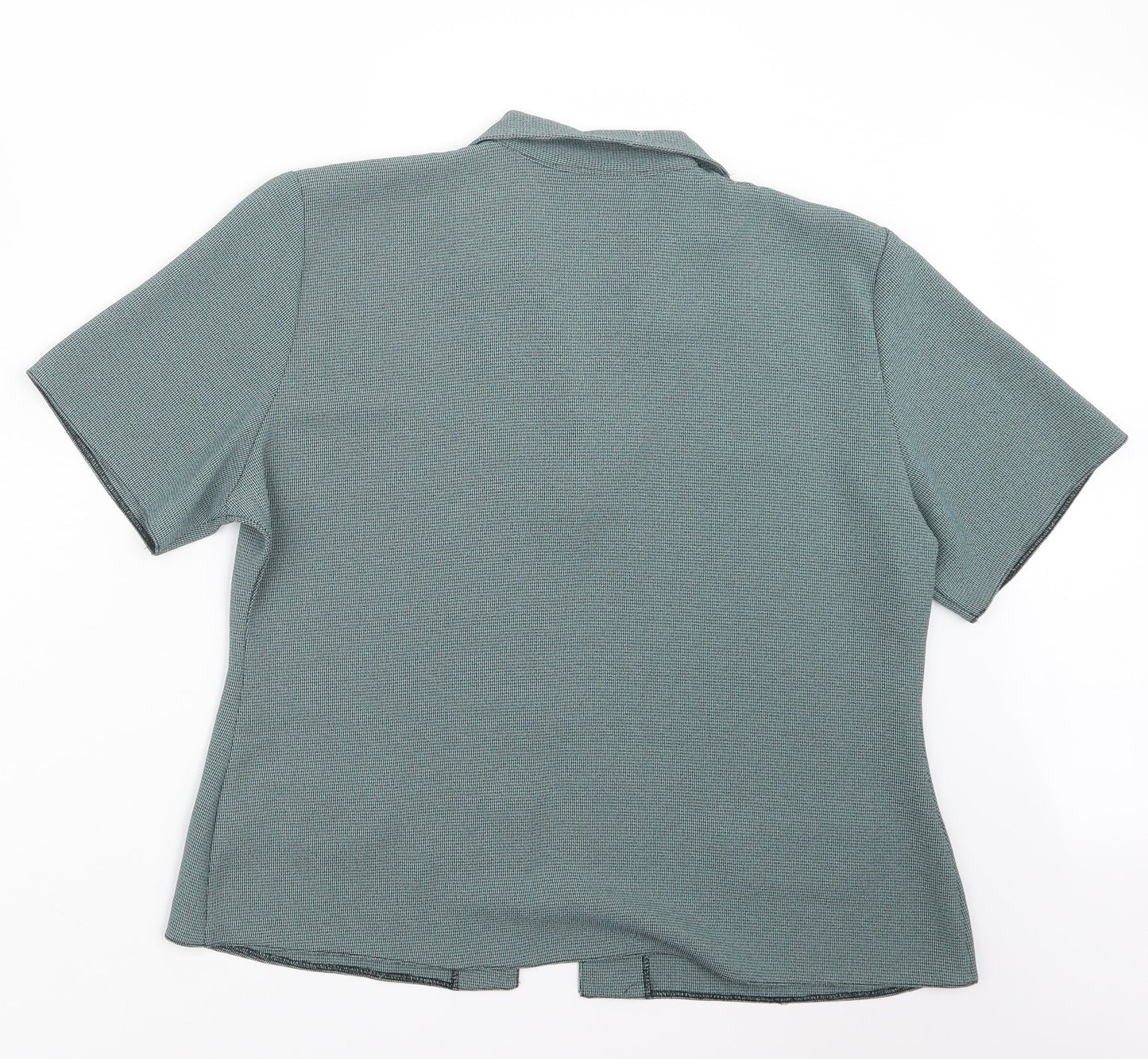 Meghan Womens Green   Basic Button-Up Size 16