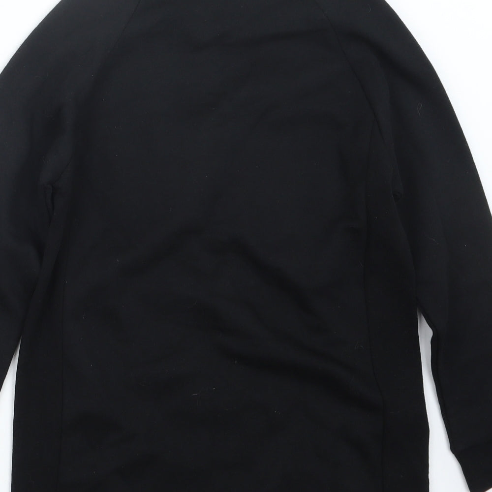 F&F Girls Black   Pullover Jumper Size 8-9 Years