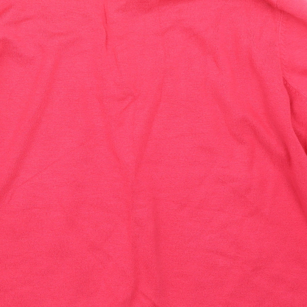 BM Womens Pink  Knit Pullover Jumper Size M