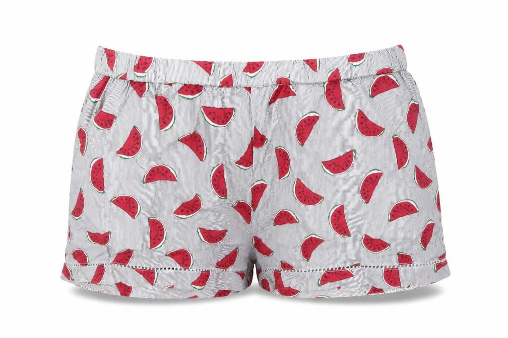 Preworn Womens Red Geometric  Hot Pants Shorts Size M