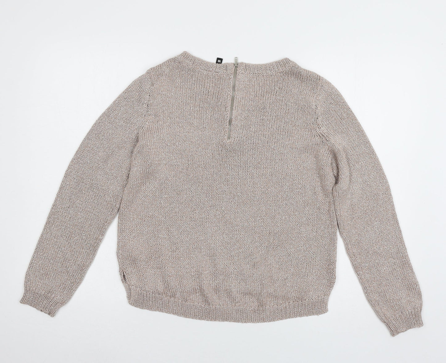 Divided by H&M Womens Pink  Knit Pullover Jumper Size 14