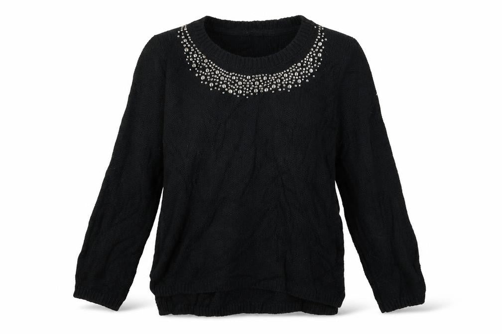 Atmosphere Womens Black  Knit Pullover Jumper Size 6
