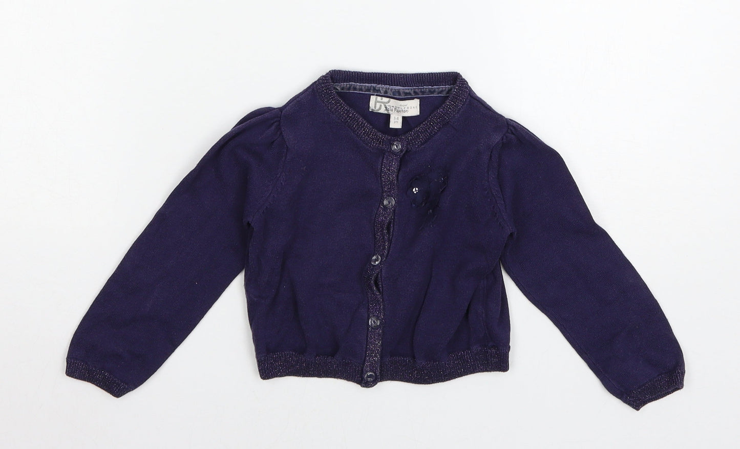 Marylebone Boys Blue  Knit Cape Jumper Size 3-4 Years