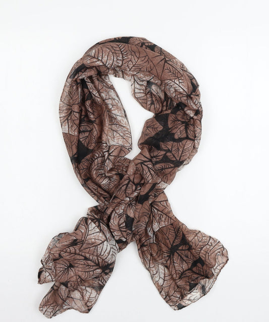 Preworn Womens Brown Geometric   Scarf